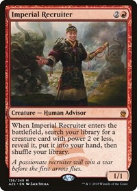 Imperial Recruiter, Masters 25