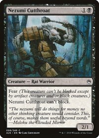 Nezumi Cutthroat, Masters 25