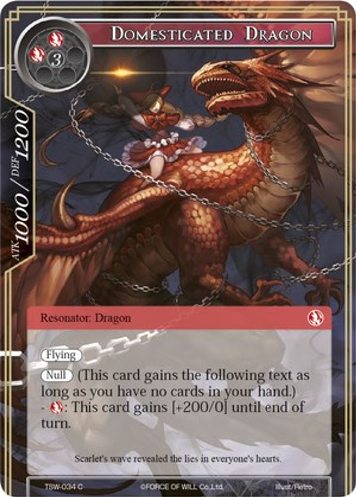 Domesticated Dragon, Standard, front