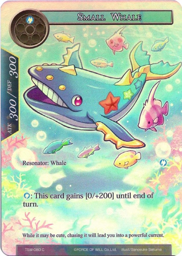 Small Whale (Full Art), Foil, front
