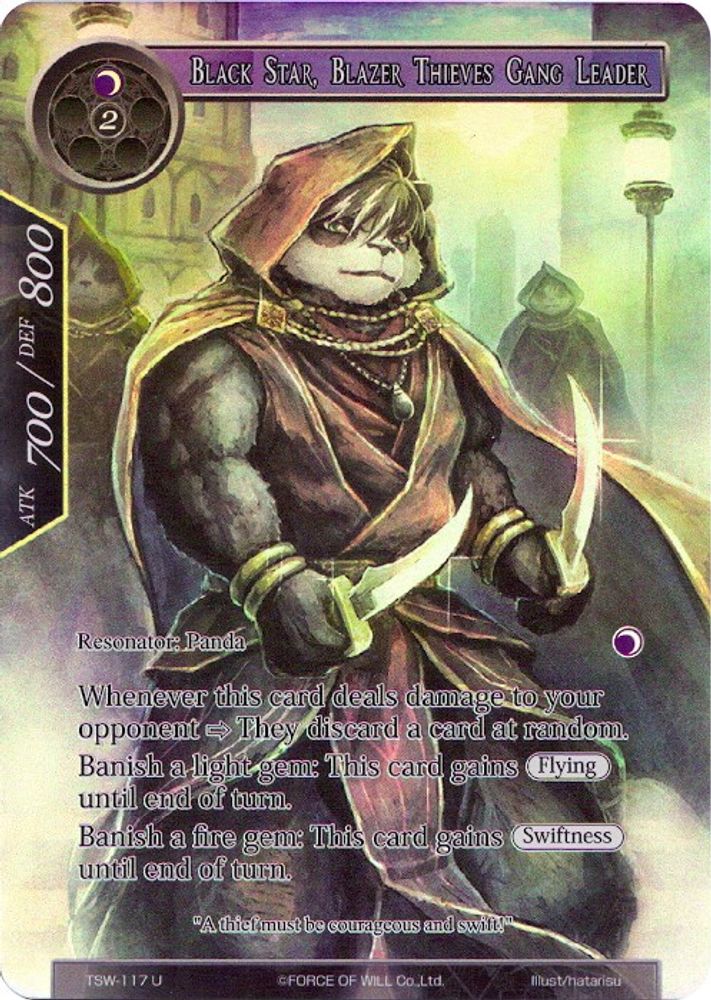 Black Star, Blazer Thieves Gang Leader (Full Art), Foil, front