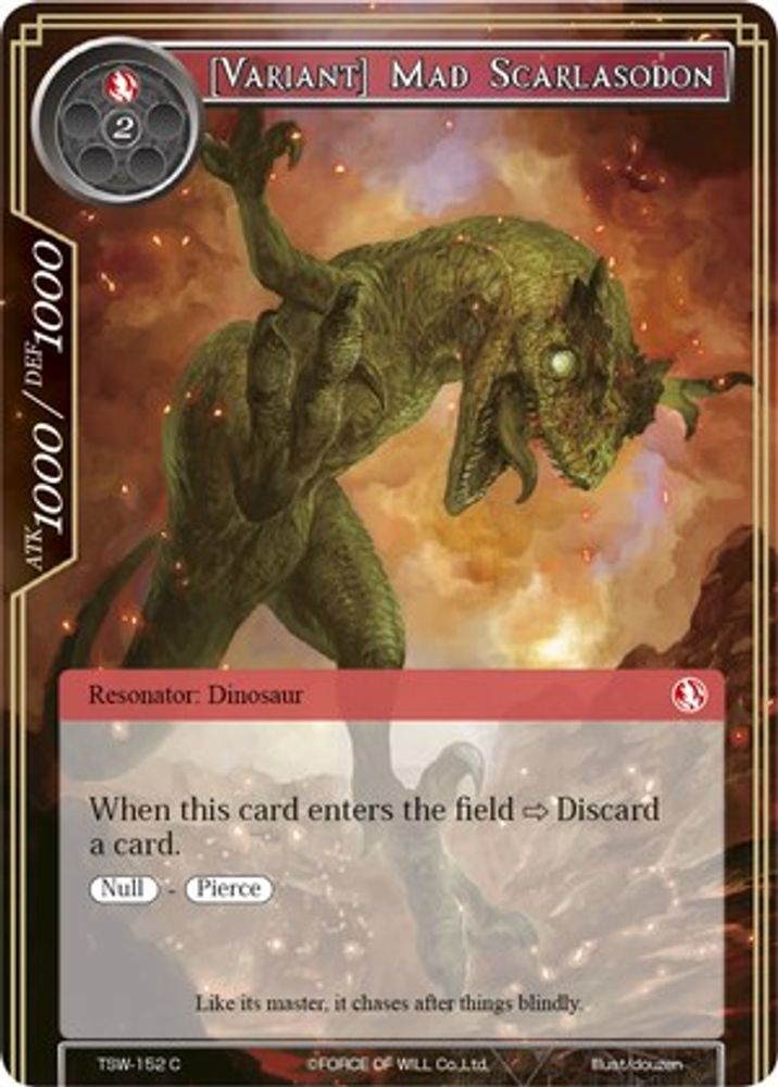 [Variant] Mad Scarlasodon, Standard, front