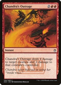Chandra's Outrage, Masters 25