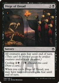 Dirge of Dread, Masters 25