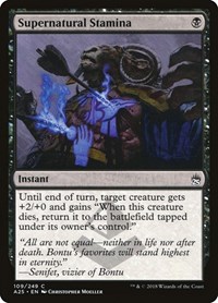 Supernatural Stamina, Masters 25