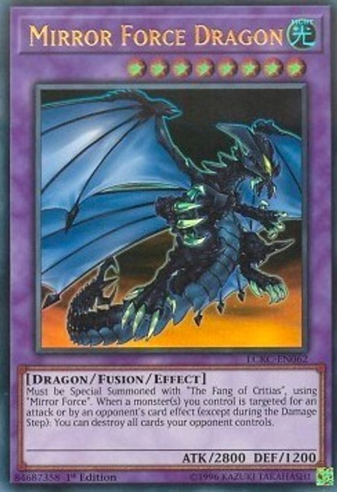 Mirror Force Dragon, 1st-edition, front