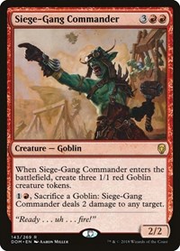 Siege-Gang Commander, Dominaria