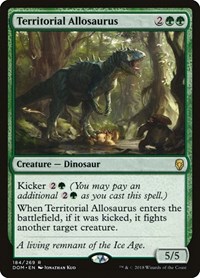 Territorial Allosaurus, Dominaria