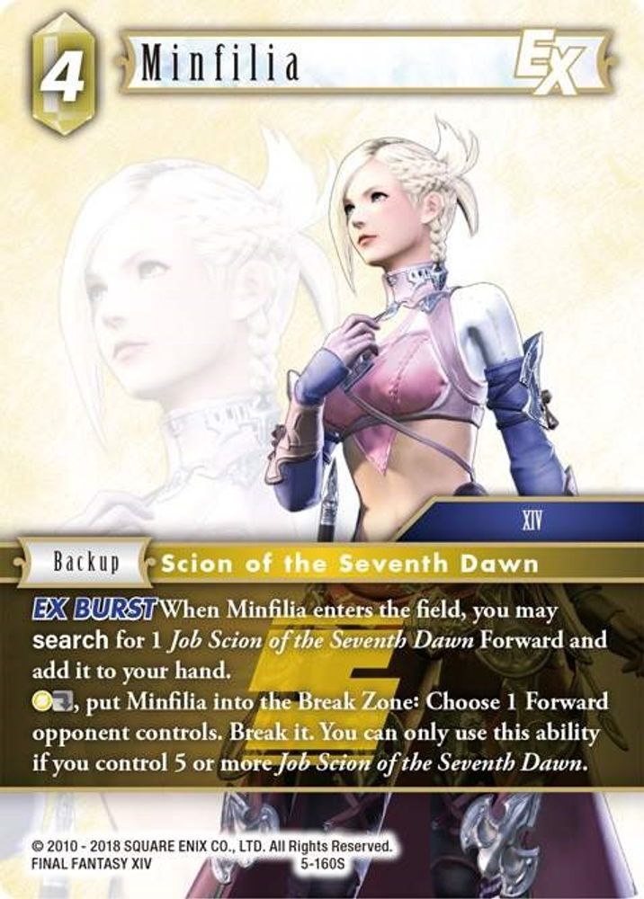 Minfilia EX, Standard, front