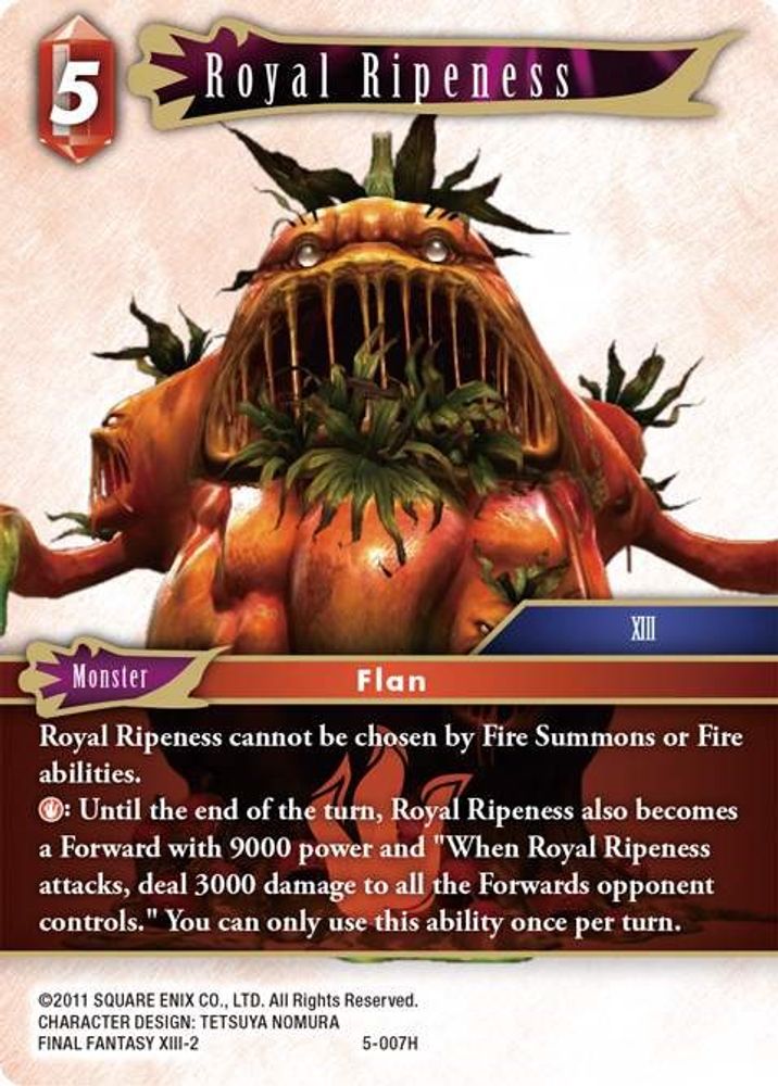 Royal Ripeness, Standard, front