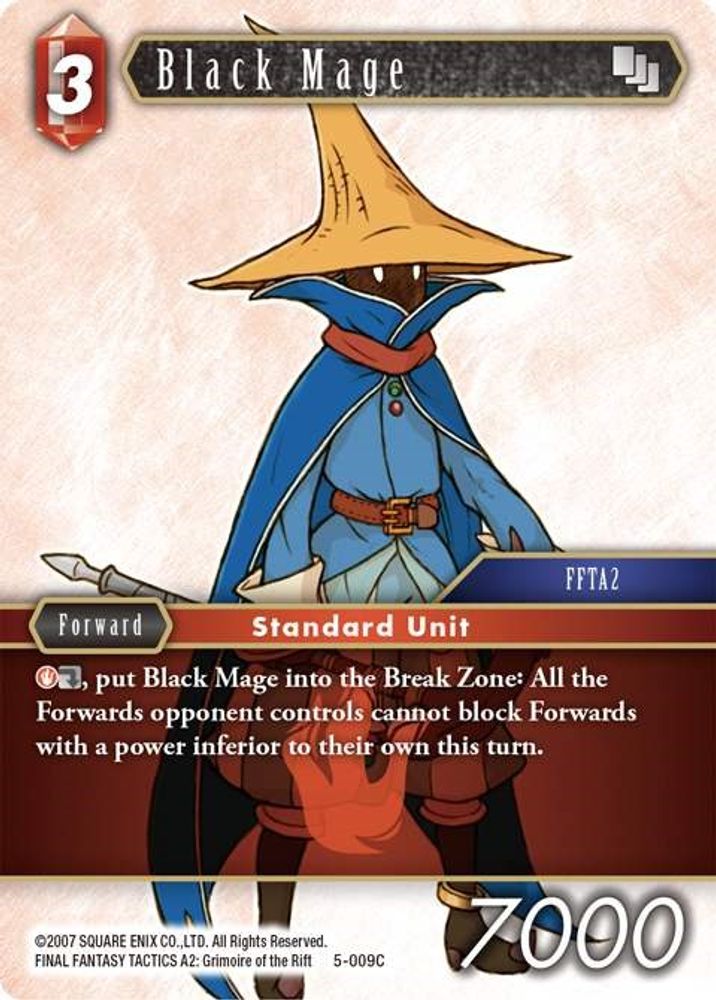 Black Mage, Standard, front