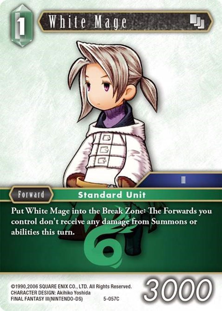 White Mage (Luneth), Standard, front