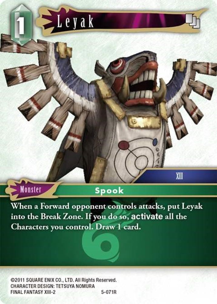 Leyak, Standard, front
