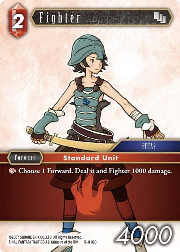 Fighter, Standard, front