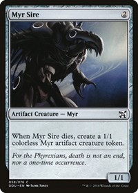 Myr Sire, Duel Decks: Elves vs. Inventors
