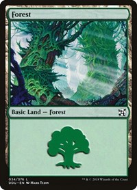 Forest (034), Duel Decks: Elves vs. Inventors