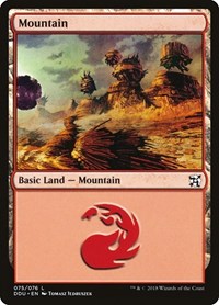 Mountain (075), Duel Decks: Elves vs. Inventors