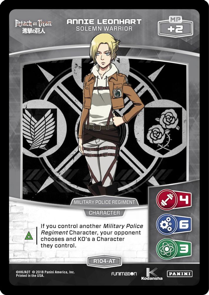 Annie Leonhart - Solemn Warrior, Standard, front