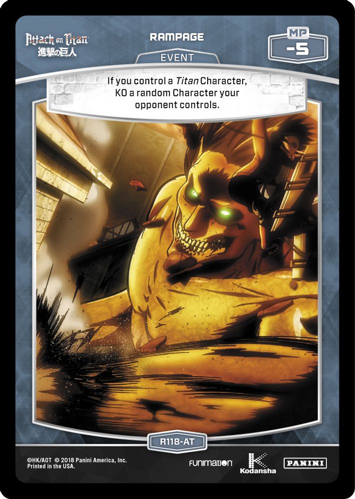 Rampage, Standard, front