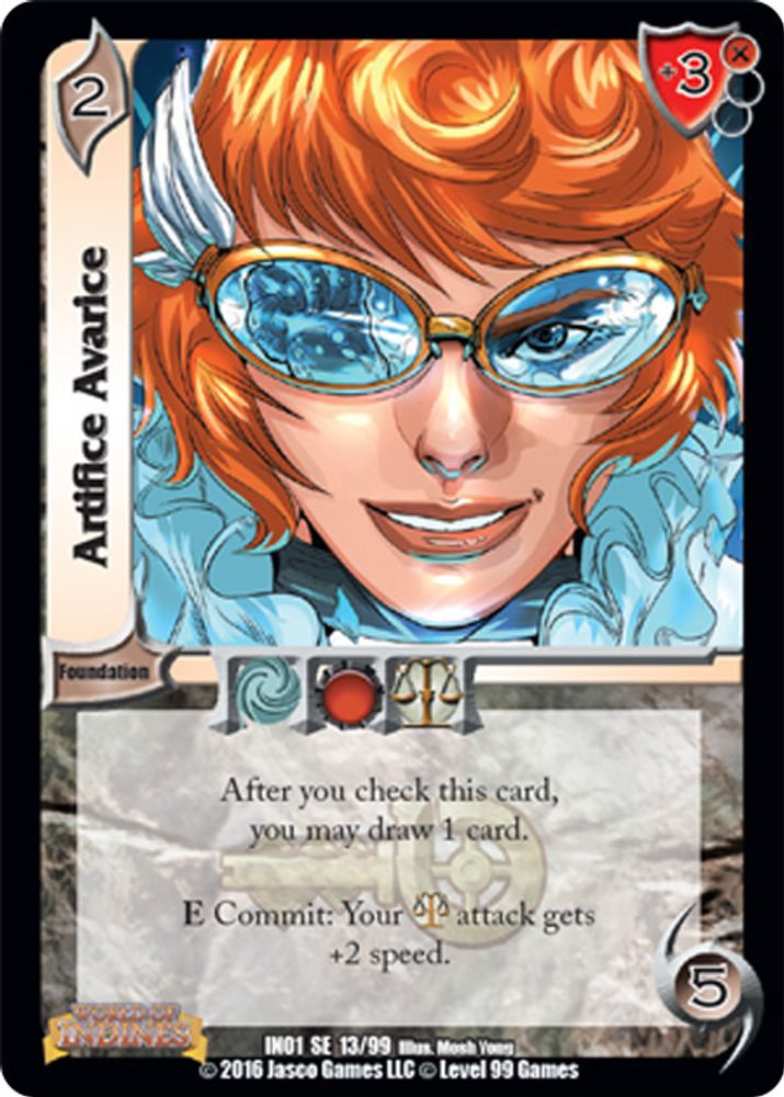 Artifice Avarice, Standard, front