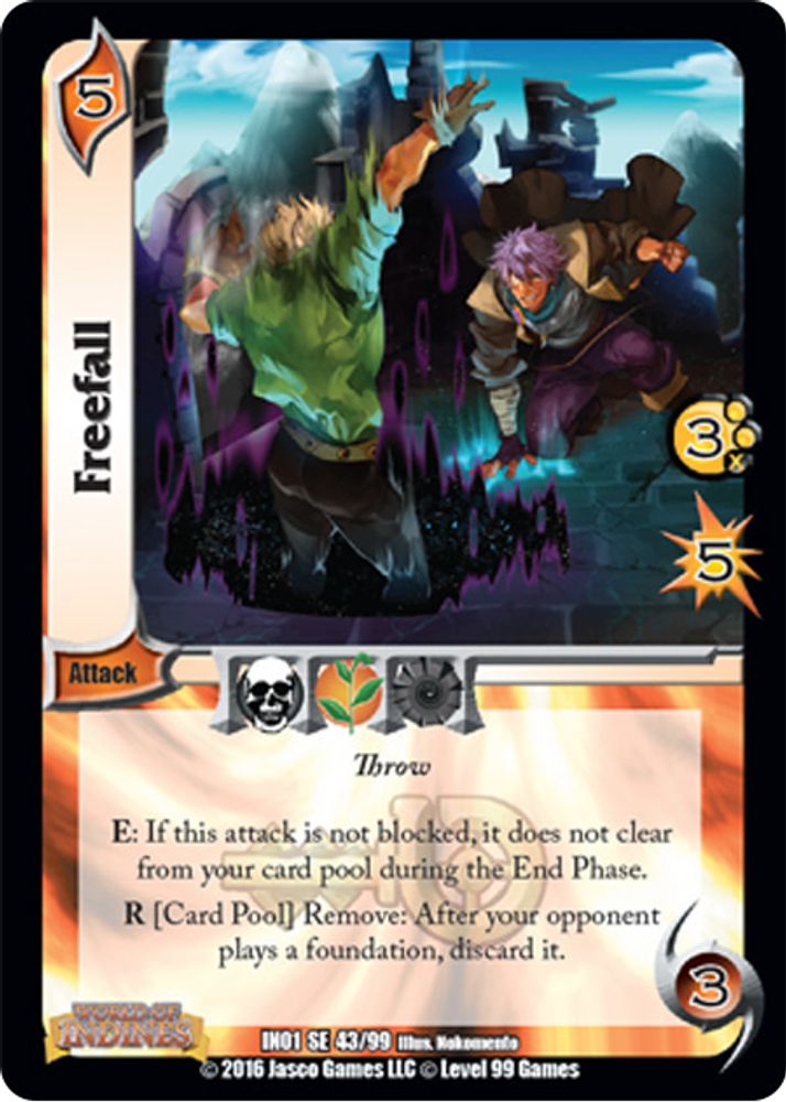Freefall, Standard, front
