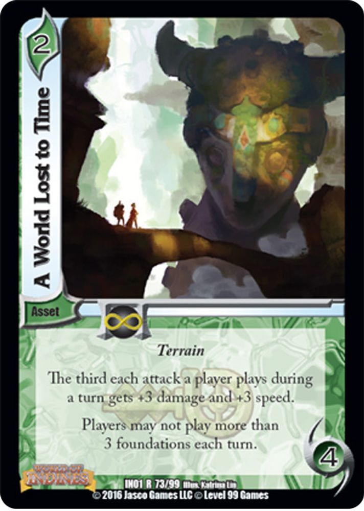 A World Lost to Time, Standard, front