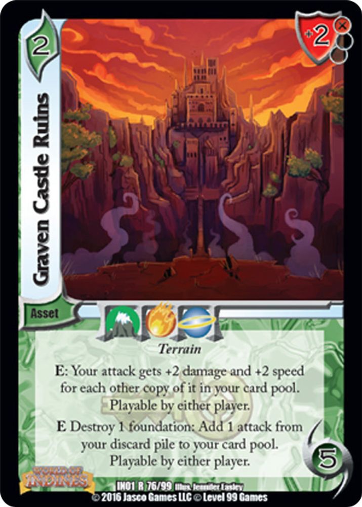 Graven Castle Ruins, Standard, front