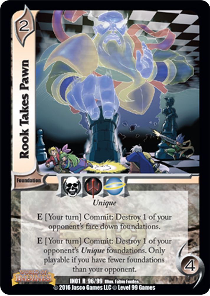 Rook Takes Pawn, Standard, front