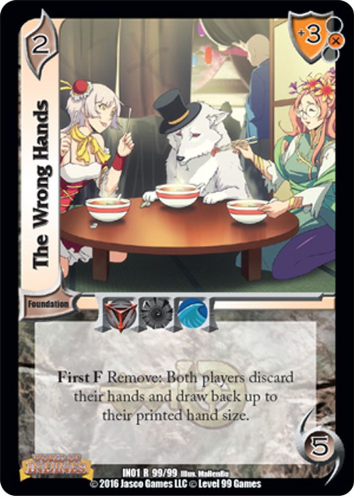 The Wrong Hands, Standard, front