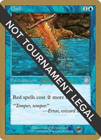 Chill - 2000 Jon Finkel (6ED) (SB), World Championship Decks