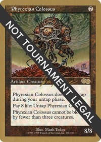 Phyrexian Colossus - 2000 Jon Finkel (USG), World Championship Decks