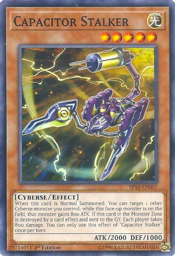 Capacitor Stalker, 1st-edition, front