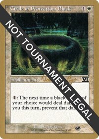 Circle of Protection: Black - 2000 Tom van de Logt (6ED) (SB), World Championship Decks