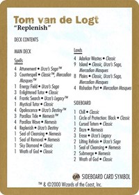 2000 Tom van de Logt Decklist Card, World Championship Decks