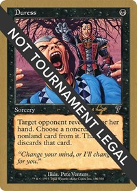 Duress - 2001 Tom van de Logt (7ED), World Championship Decks