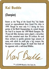 1999 Kai Budde Biography Card, World Championship Decks