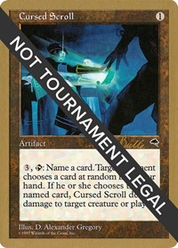 Cursed Scroll - 1999 Kai Budde (TMP), World Championship Decks
