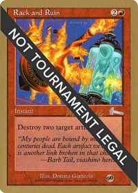 Rack and Ruin - 1999 Kai Budde (ULG) (SB), World Championship Decks