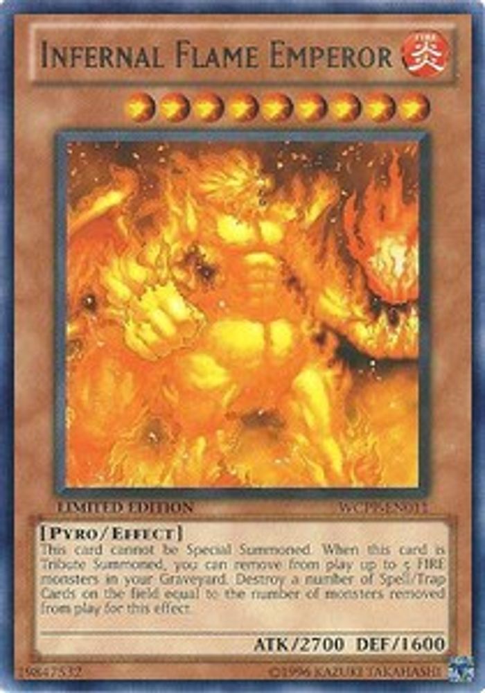 Infernal Flame Emperor, Limited, front