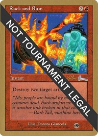 Rack and Ruin - 2000 Janosch Kuhn (ULG) (SB), World Championship Decks