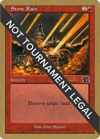 Stone Rain - 2000 Janosch Kuhn (6ED), World Championship Decks