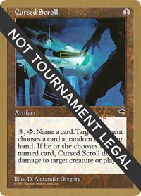 Cursed Scroll - 1998 Ben Rubin (TMP), World Championship Decks