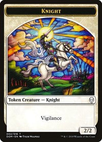 Knight Token (002), Dominaria