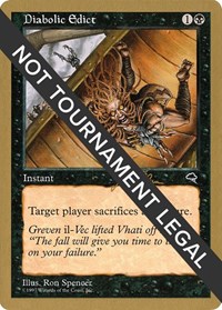 Diabolic Edict - 1999 Jakub Slemr (TMP), World Championship Decks