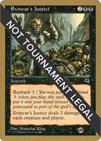 Evincar's Justice - 1999 Jakub Slemr (TMP) (SB), World Championship Decks