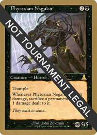 Phyrexian Negator - 1999 Jakub Slemr (UDS) (SB), World Championship Decks