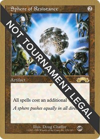 Sphere of Resistance - 1999 Jakub Slemr (EXO) (SB), World Championship Decks