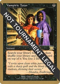 Vampiric Tutor - 1999 Jakub Slemr (6ED), World Championship Decks