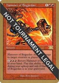 Hammer of Bogardan - 1999 Mark Le Pine (6ED), World Championship Decks