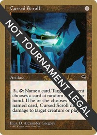 Cursed Scroll - 1999 Matt Linde (TMP), World Championship Decks